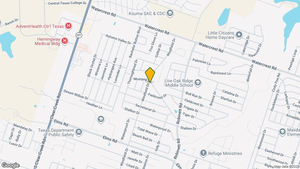 4410 Mustang Dr Map and Location Details