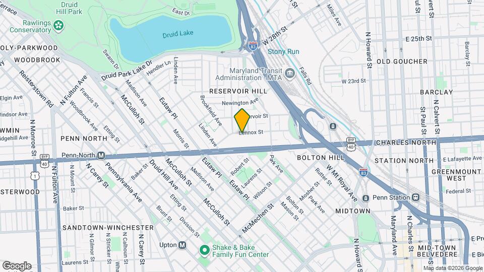 815 Lennox St Map and Location Details