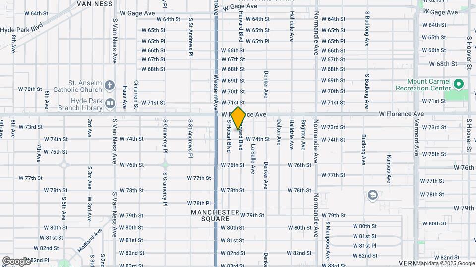 7315 S Harvard Blvd Mapa y Detalles de la Ubicación