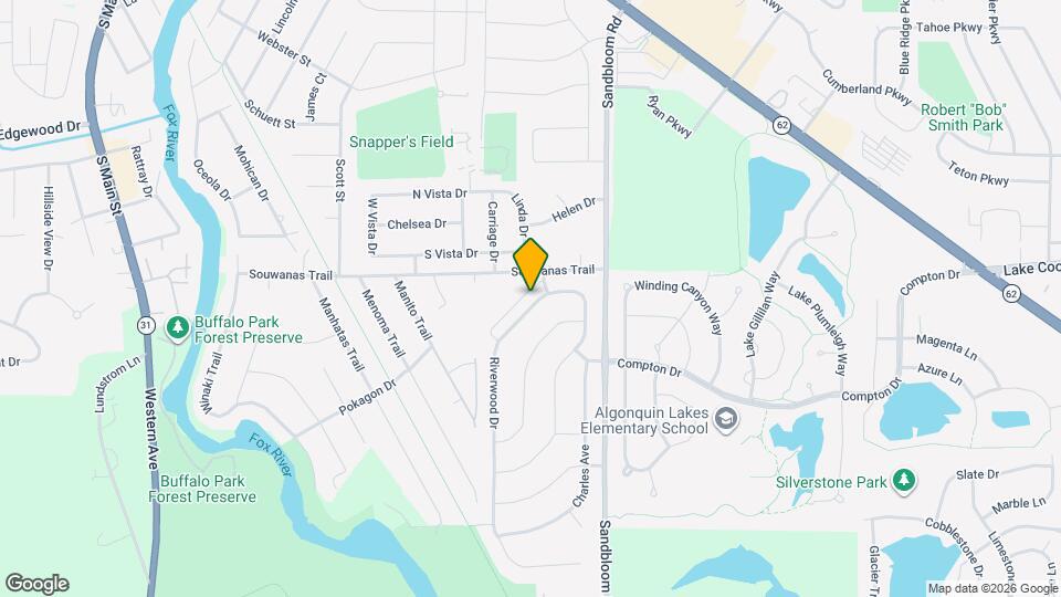 1110 Riverwood Dr Map and Location Details