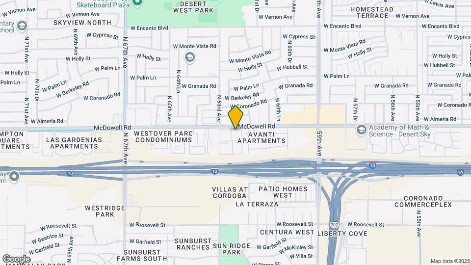 Portola West McDowell Mapa y Detalles de la Ubicación