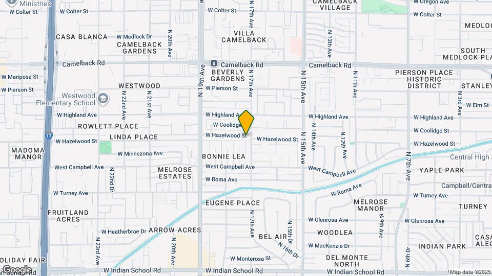 1707 W Hazelwood St Map and Location Details