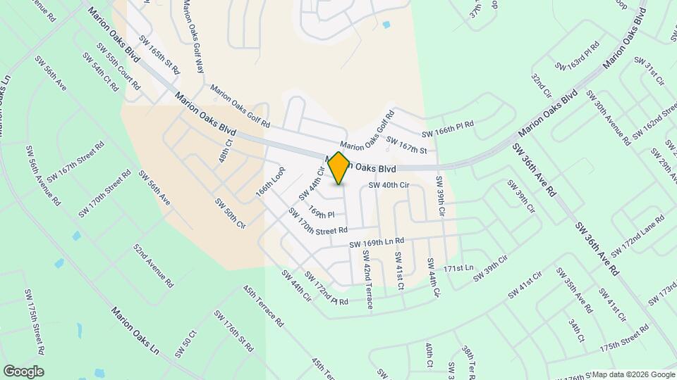 16874 SW 43rd Court Rd Map and Location Details