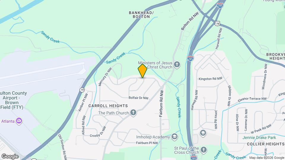 934 Fairburn Rd NW Map and Location Details