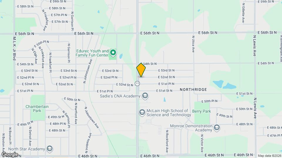 1310 E 52nd St N Map and Location Details