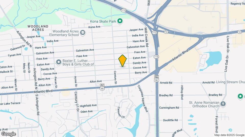 8801 Cocoa Ave Map and Location Details