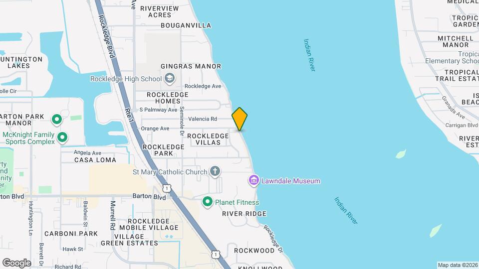 1025 Rockledge Dr Mapa y Detalles de la Ubicación