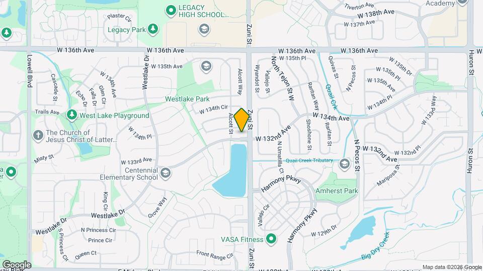 13238 Alcott Cir Map and Location Details