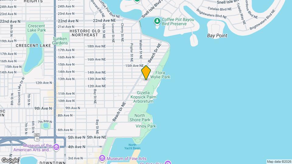 1200 N Shore Dr NE Map and Location Details