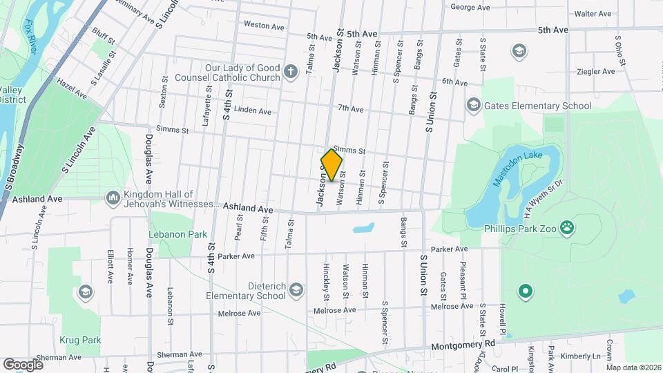 557 Binder St Map and Location Details