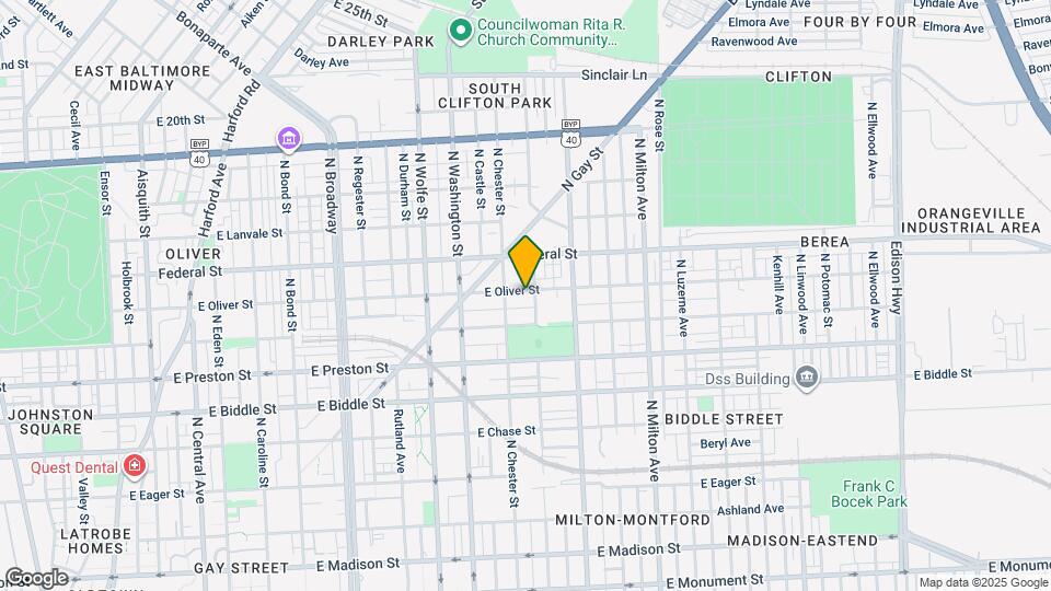 2127 E Oliver St Map and Location Details