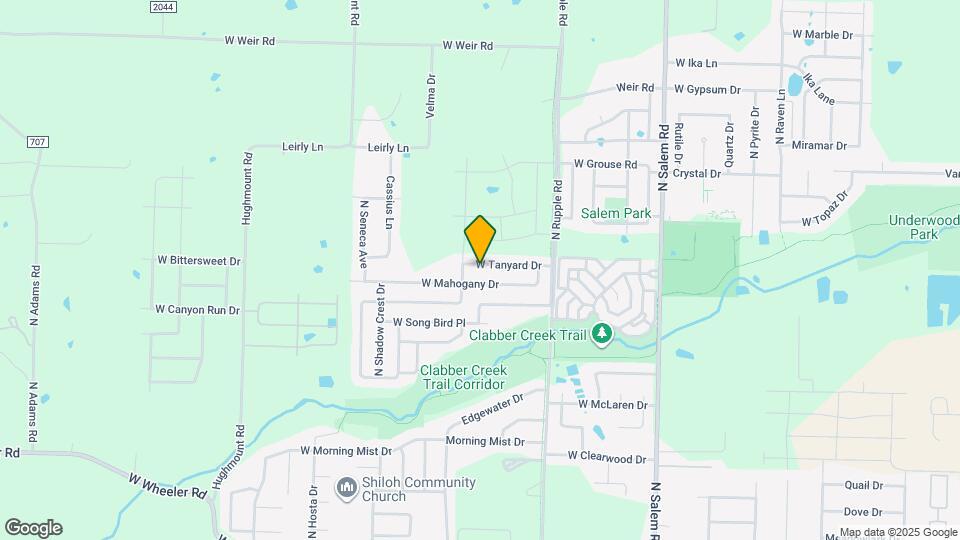 3921 W Tanyard Dr Map and Location Details