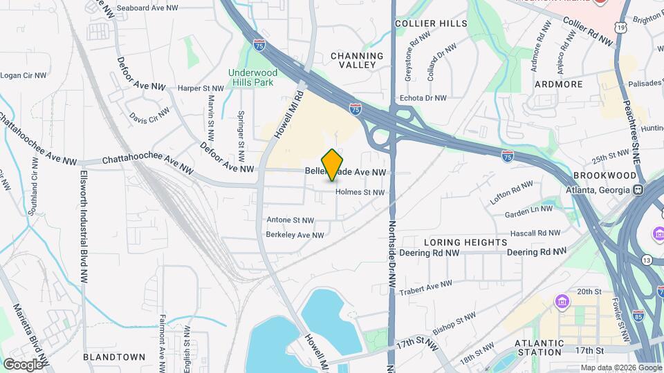 1634 Tallulah St NW Map and Location Details