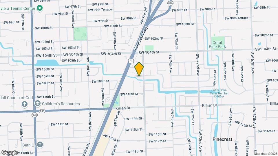 10751 SW 77th Ct Map and Location Details