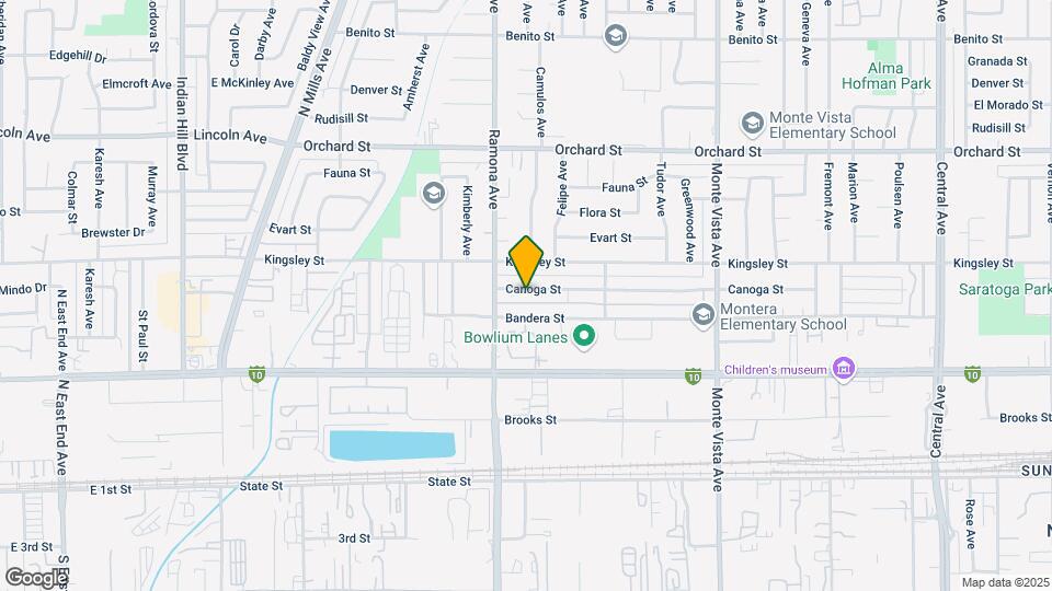 4555 Canoga St Map and Location Details