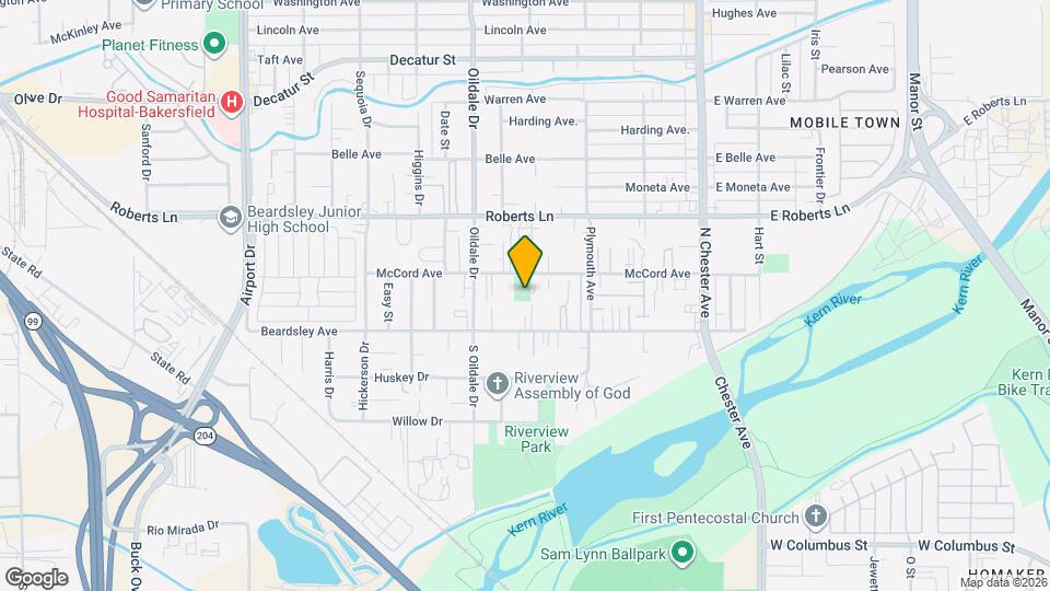 329 McCord Ave Map and Location Details