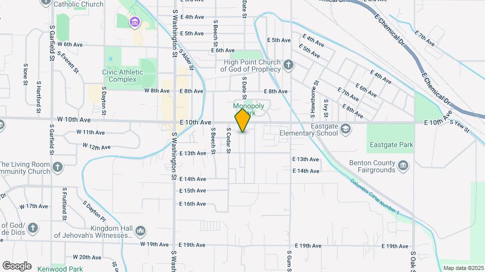 1041 S Cedar Pl Map and Location Details