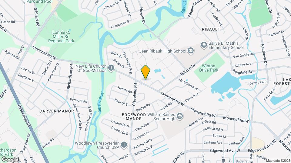 4211 Moncrief Rd W Mapa y Detalles de la Ubicación