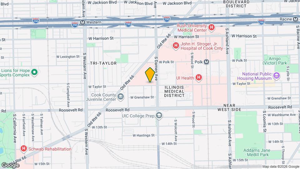 537 S Damen Ave Mapa y Detalles de la Ubicación