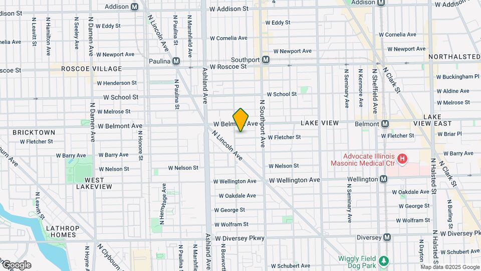 1446 W Fletcher St Map and Location Details