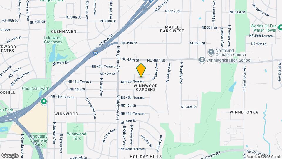 5220 NE 46th Terrace Map and Location Details