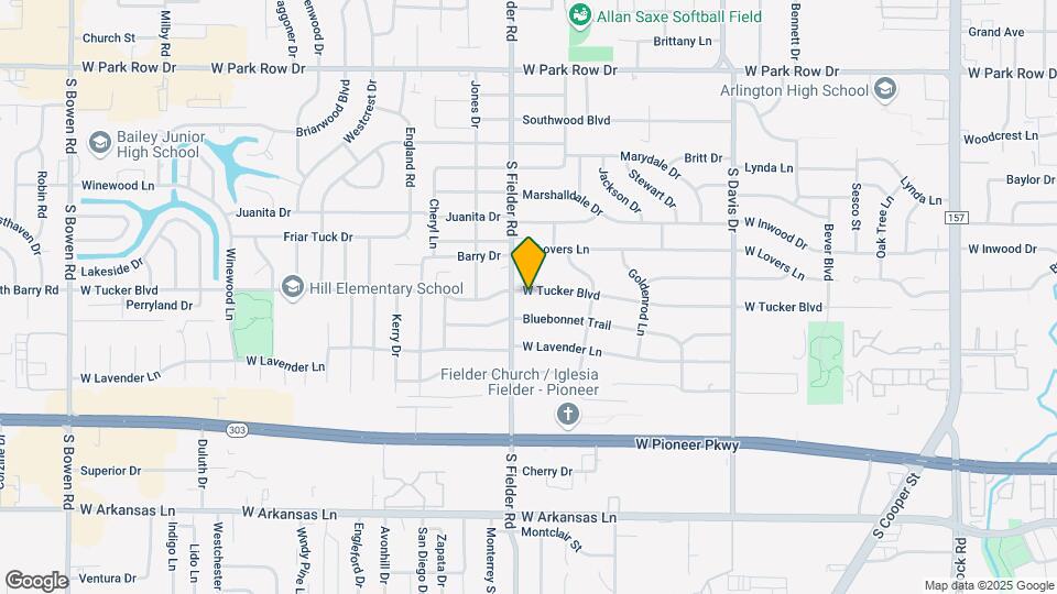 1522 W Tucker Blvd Map and Location Details