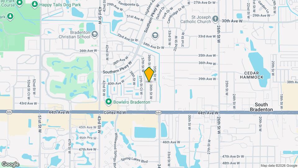 4004 36th St W Map and Location Details