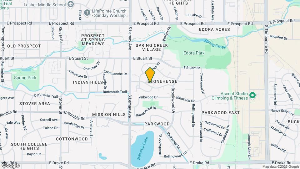 1212 Stoney Hill Dr Mapa y Detalles de la Ubicación