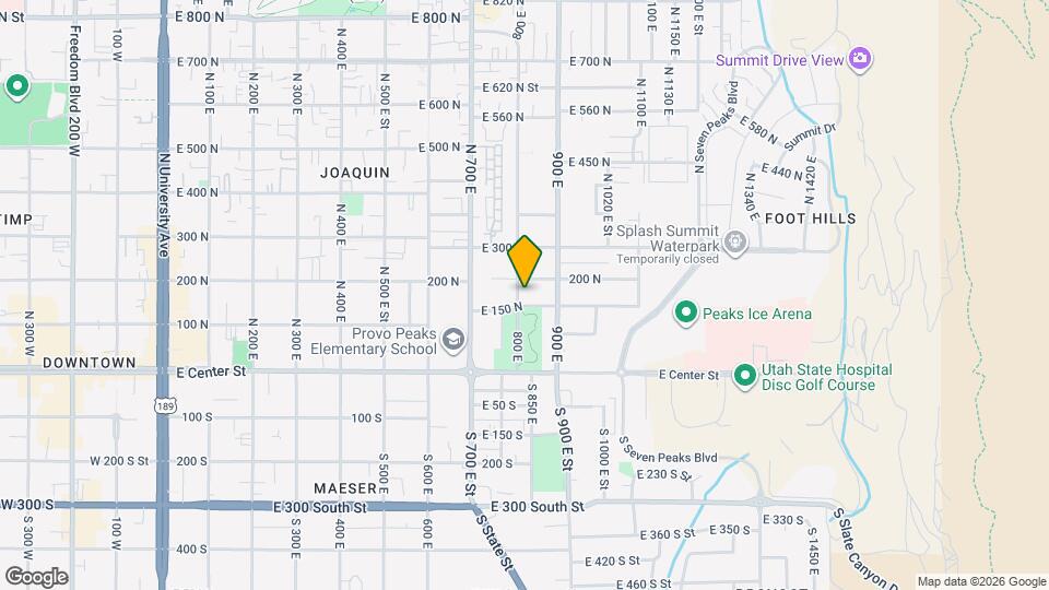 170 800 E Map and Location Details