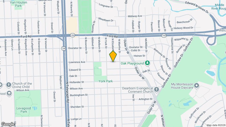 23259 Lawrence Ave Map and Location Details