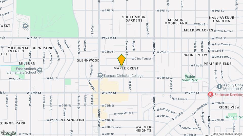 7306 Glenwood Ln Map and Location Details