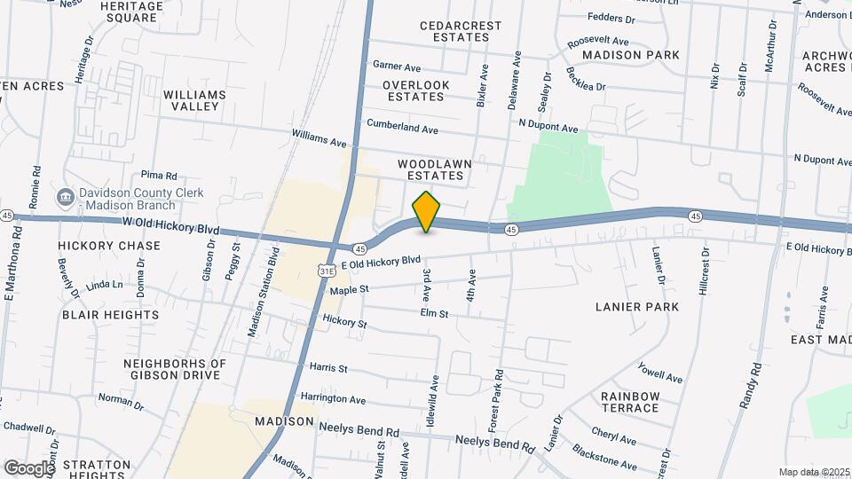 265 E Old Hickory Blvd Map and Location Details