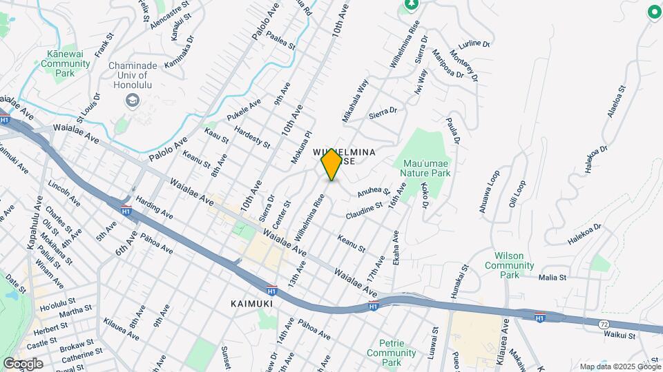 1421 Wilhelmina Rise Map and Location Details