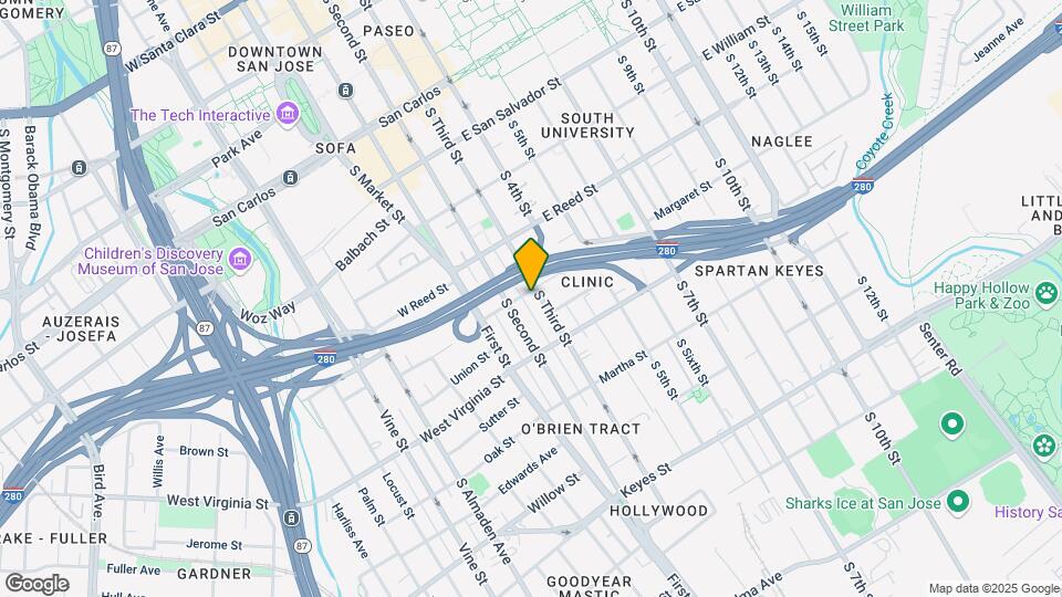 703 S 3rd St Map and Location Details