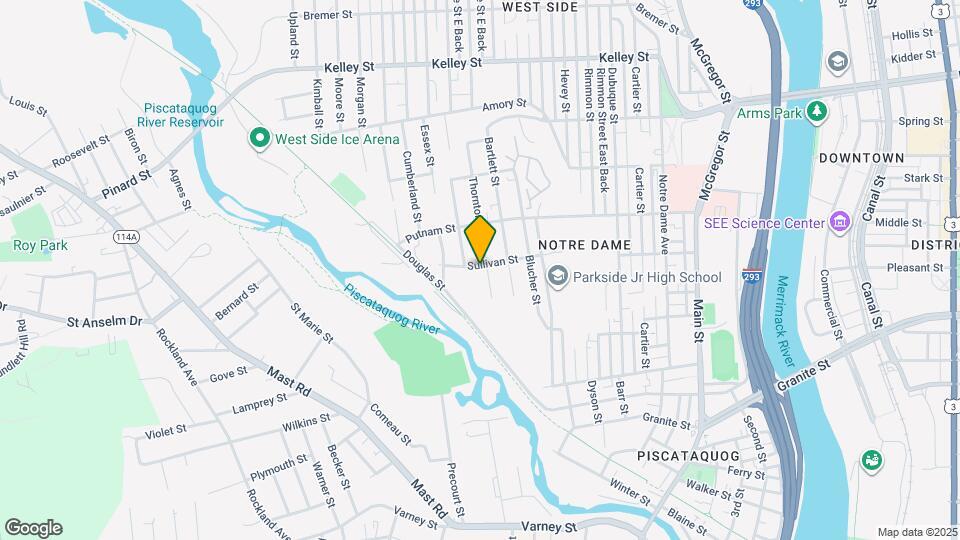 184 Thornton St, Unit 1 Map and Location Details