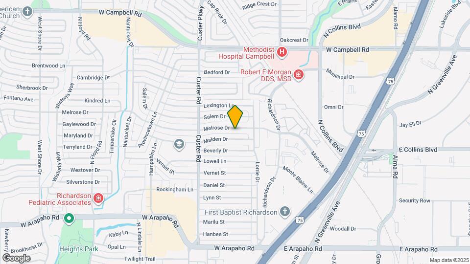 417 Melrose Dr Map and Location Details