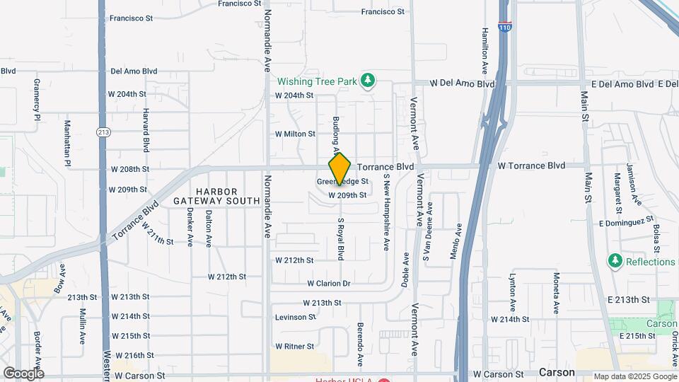 1103 W 209th St Map and Location Details