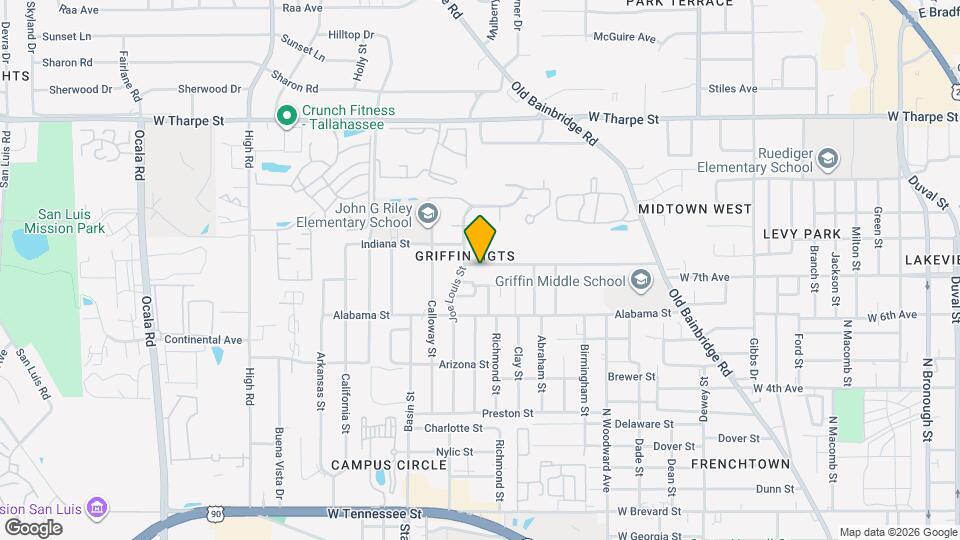 1323 Volusia St Map and Location Details