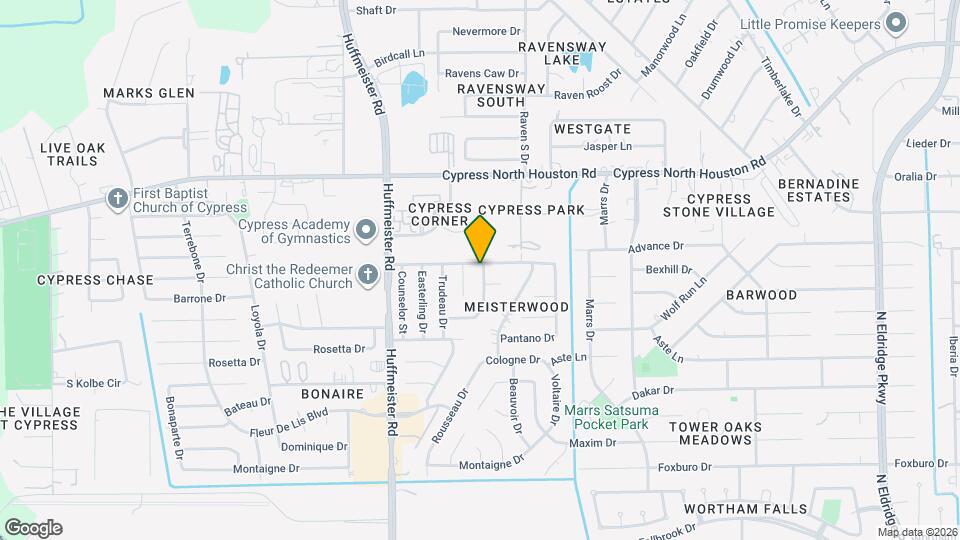 13503 Meisterwood Dr Map and Location Details