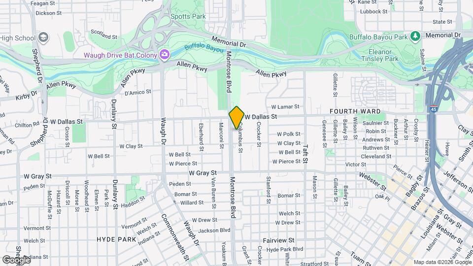 1116 Columbus St Map and Location Details