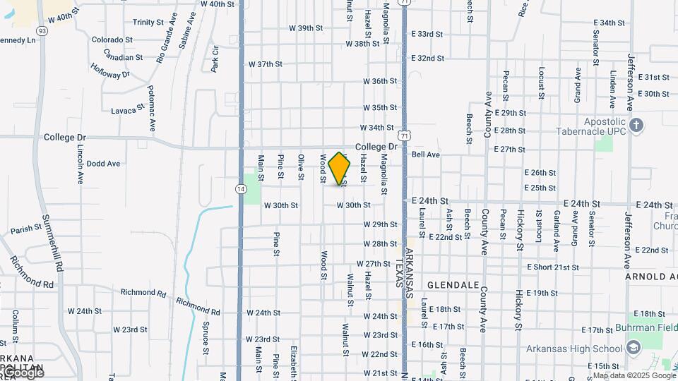 3015 Walnut St Map and Location Details