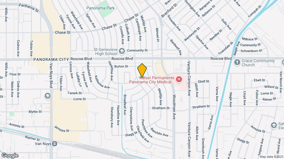 8157 Cantaloupe Ave Map and Location Details