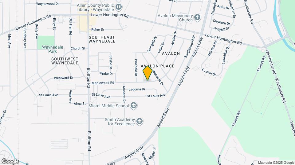 1727 Maplewood Rd Map and Location Details