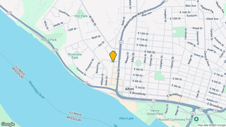 612 Belle St Mapa y Detalles de la Ubicación