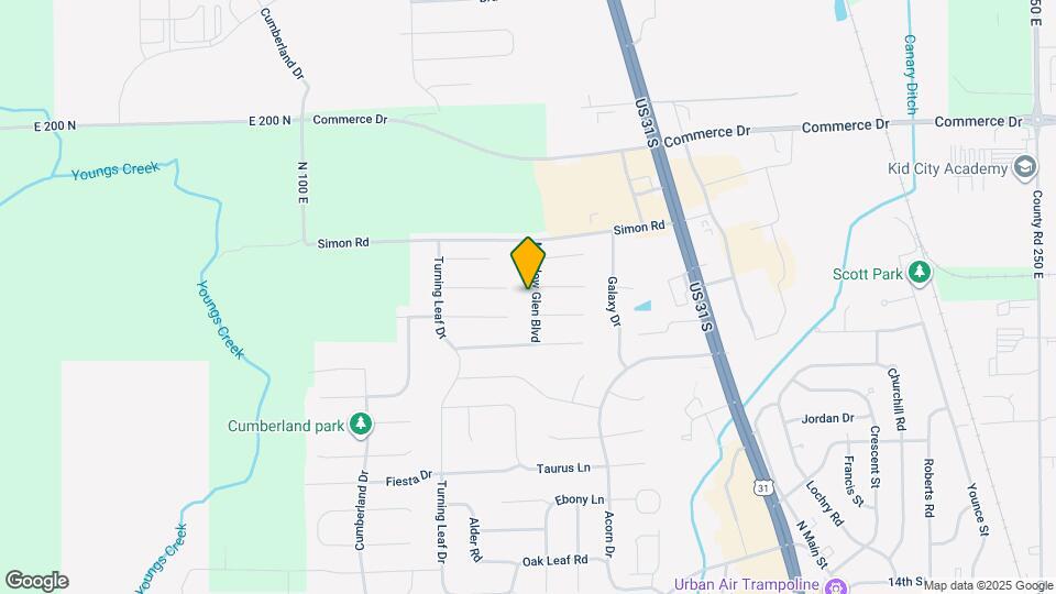 2154 Meadow Glen Blvd Map and Location Details