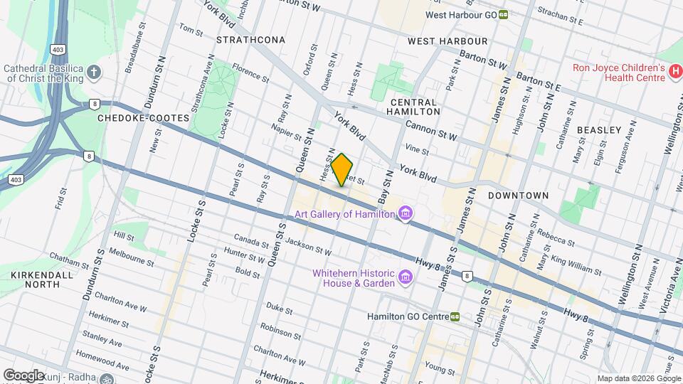 King Street West Map and Location Details