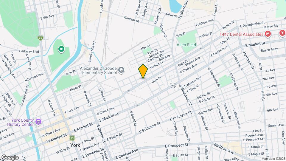 527 E Philadelphia St Map and Location Details