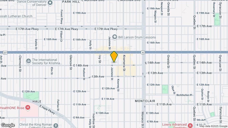 1400 Jasmine St Map and Location Details
