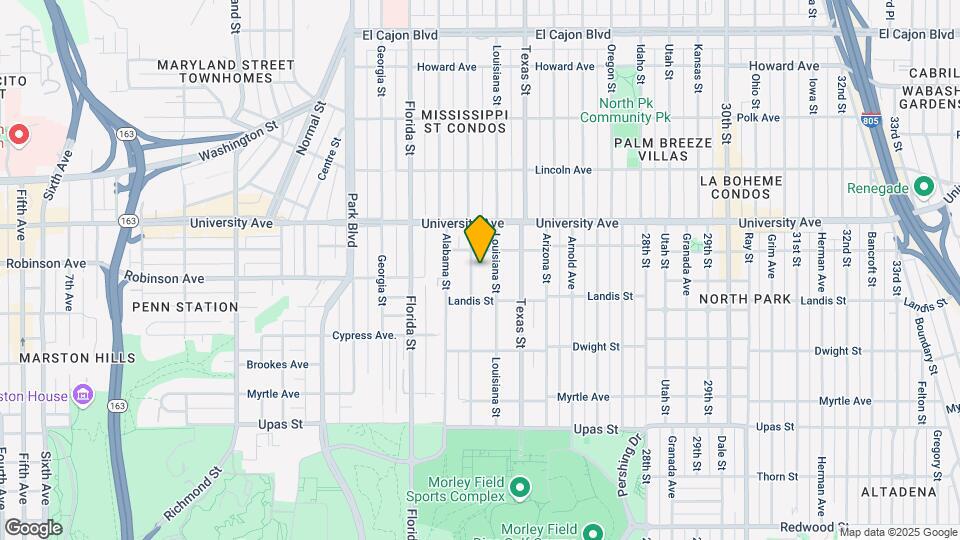 3761 Mississippi St Map and Location Details