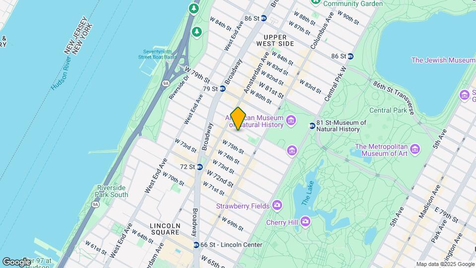 153 W 76th St Map and Location Details